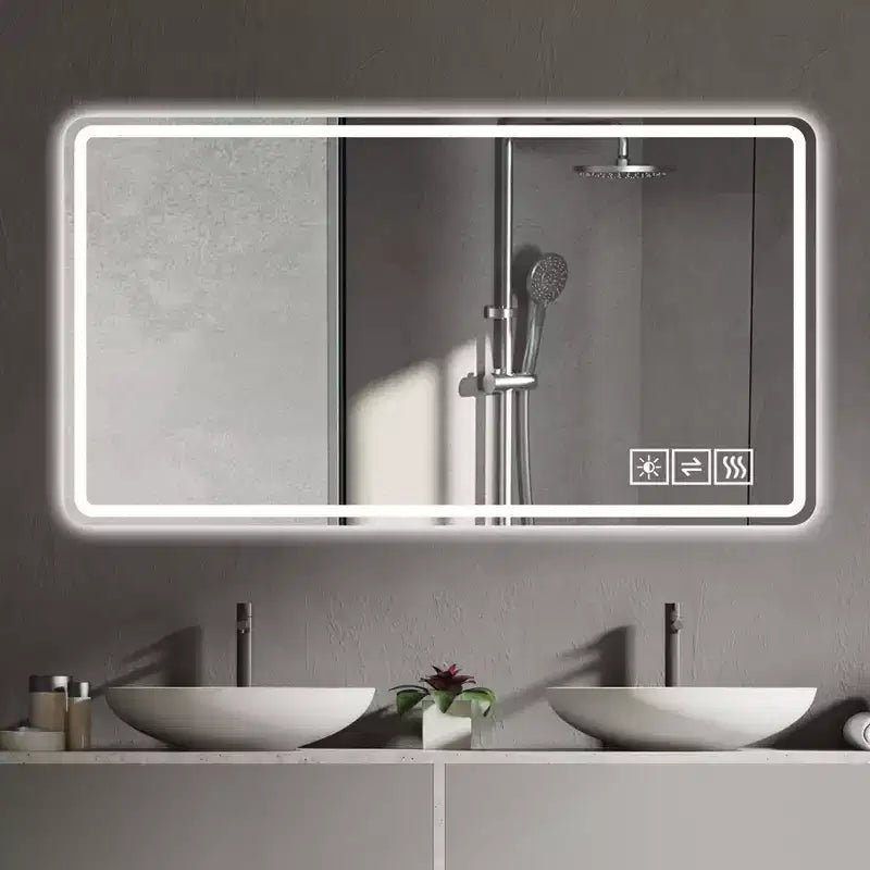 48x32 LED Bathroom Mirror: 3 Colors, 5-Level Dimmable, Anti-Fog, Wall Mounted, Horizontal/Vertical - Image 3